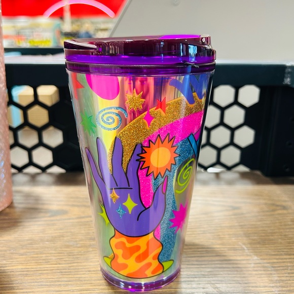 Starbucks Tim Singleton Pride Holographic Cup Tumbler Cold Brew 2023 Exclusive - Picture 5 of 11